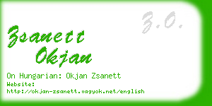 zsanett okjan business card